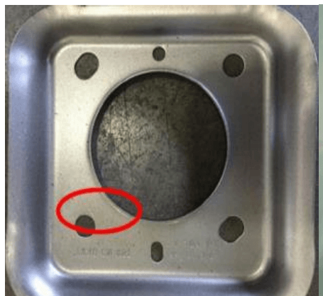 Surface dent