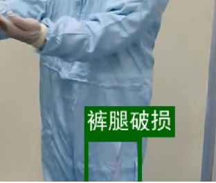 防护服穿戴检测